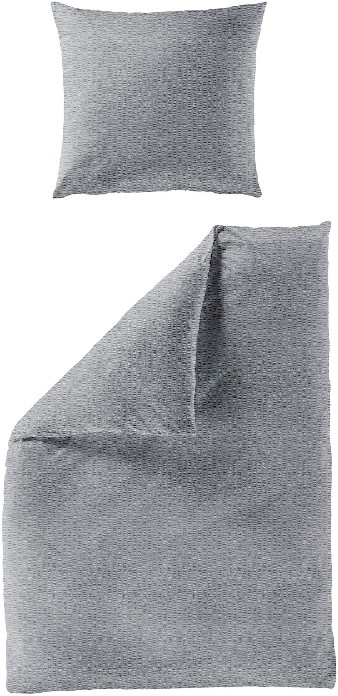 BIERBAUM Bettwäsche Chic Uni | Grau