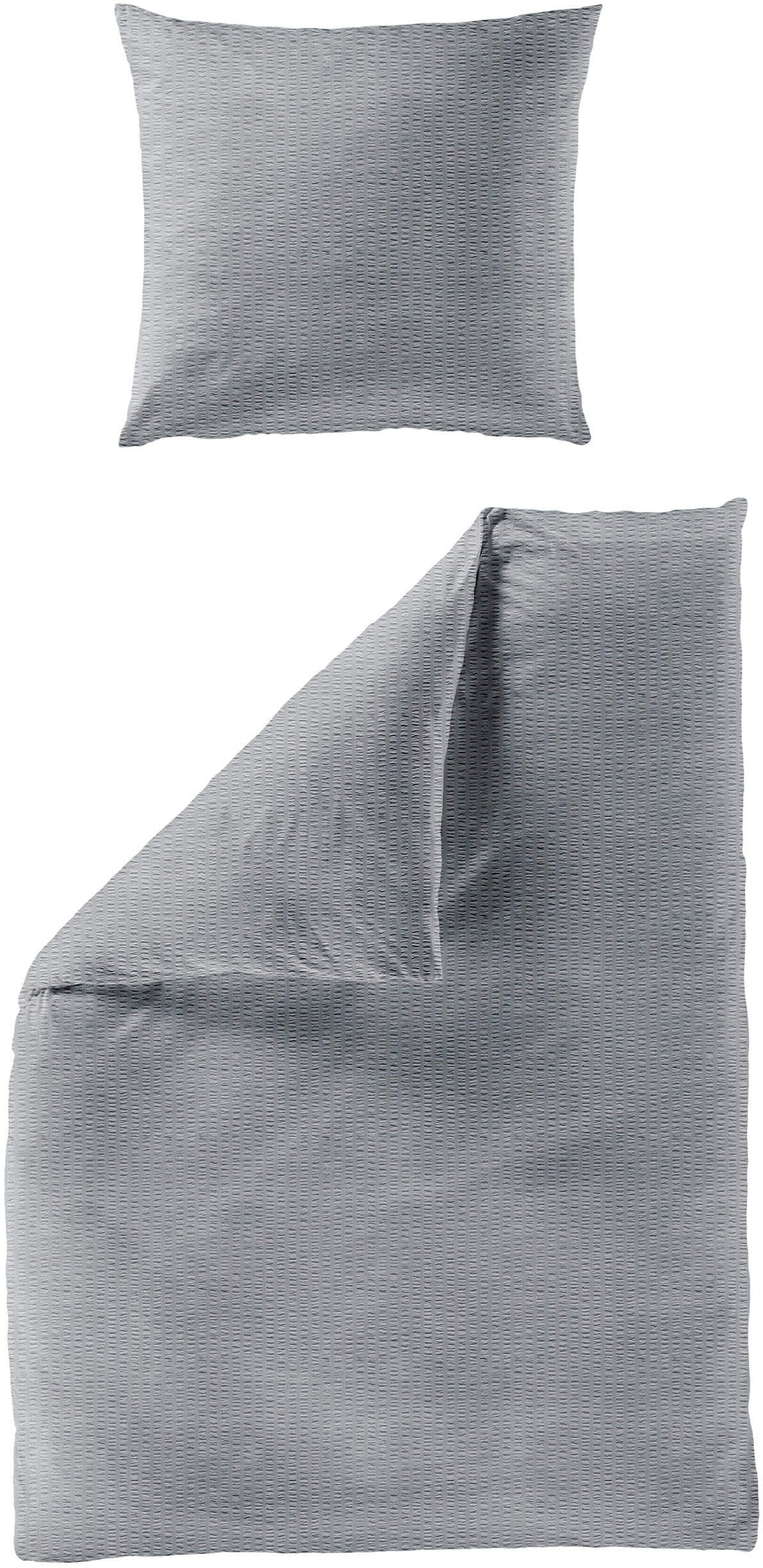 BIERBAUM Bettwäsche Chic Uni | Grau