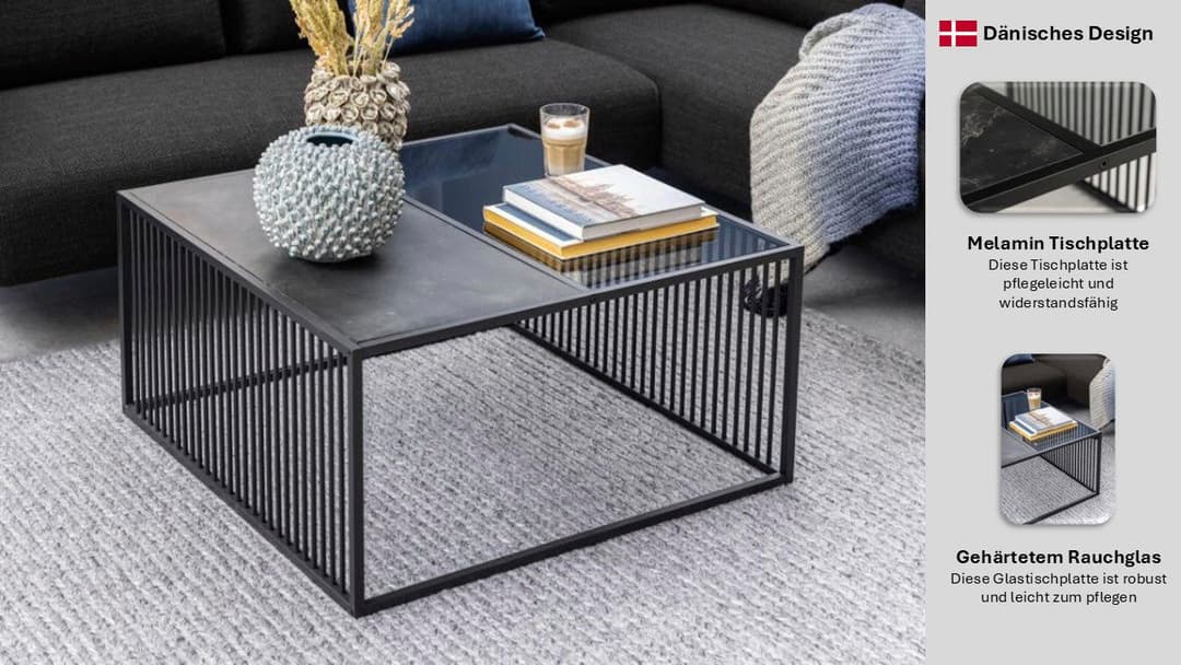 ACTONA GROUP Couchtisch Strington | Schwarz
