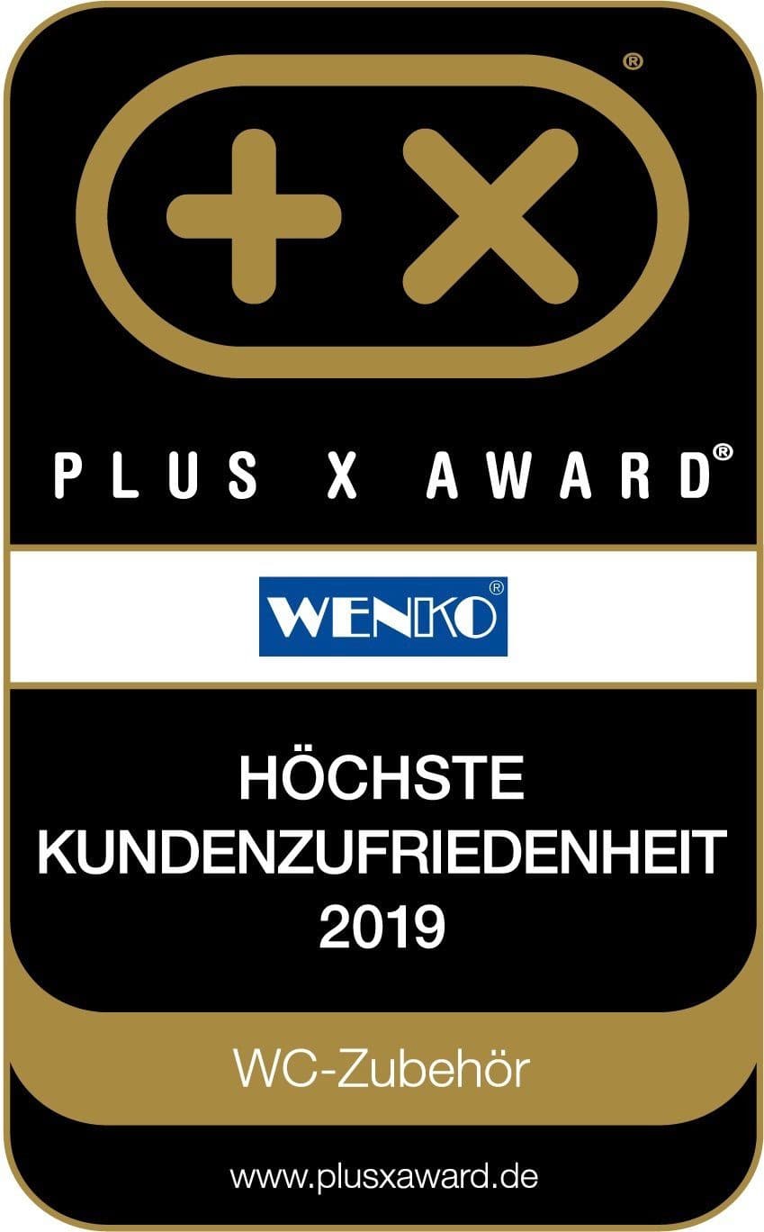Wenko WC-Garnitur Badi | Silber