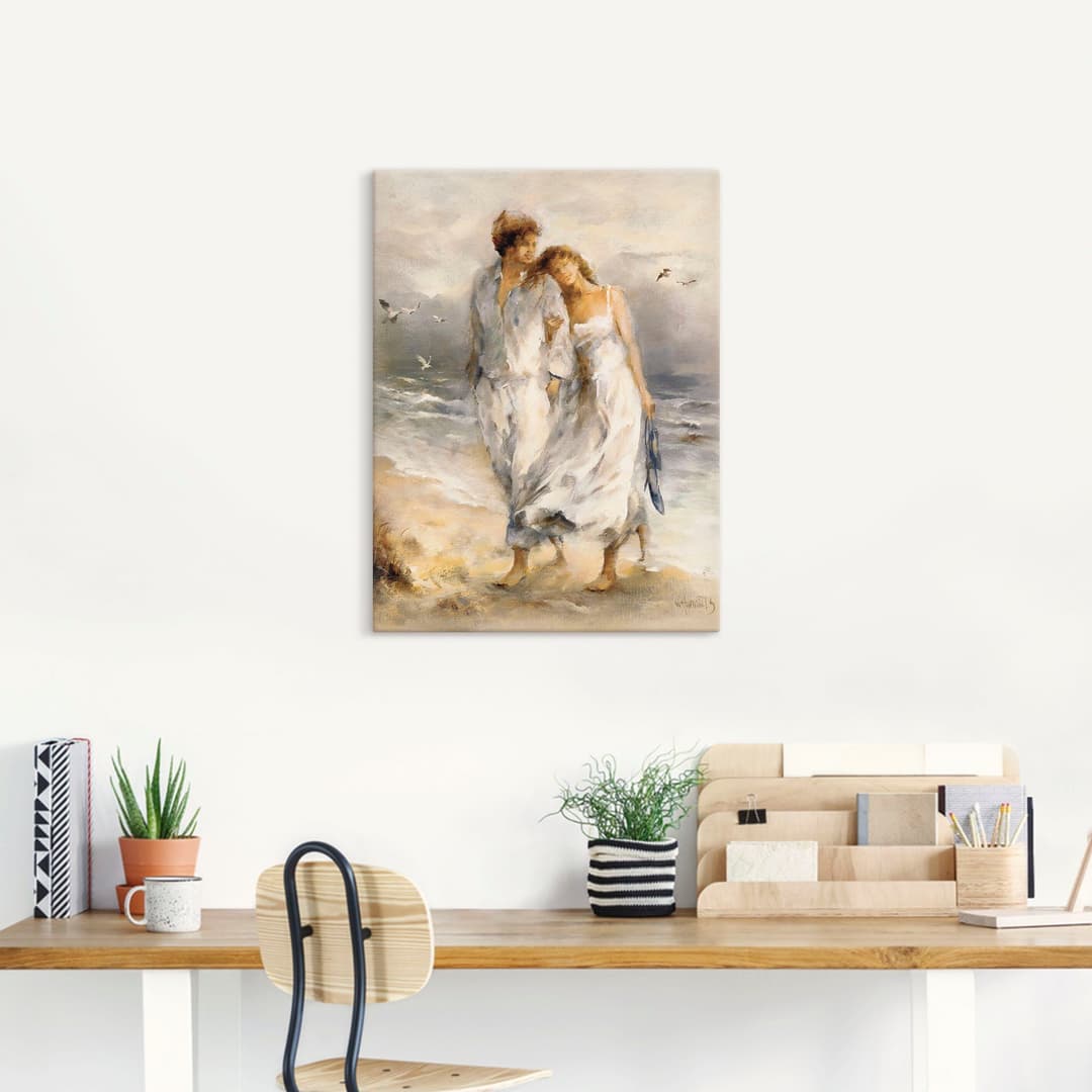 Artland Wandbild Verliebt, Paar | Mehrfarbig
