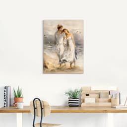 Artland Wandbild Verliebt, Paar | Mehrfarbig