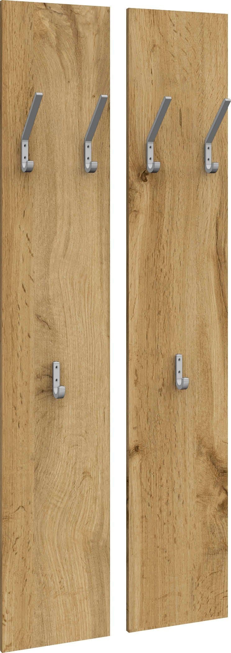 borchardt Möbel Garderobenpaneel Vaasa (2 St) | Holztöne