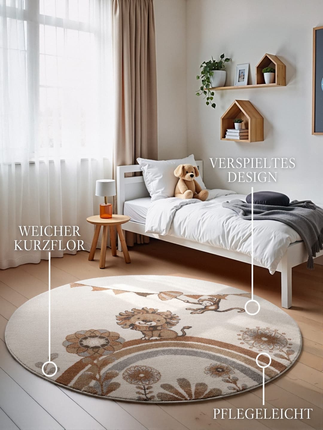 Villeroy & Boch Roar like a Lion Kinderteppich | Mehrfarbig