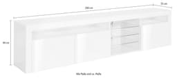 borchardt Möbel Lowboard Santa Fe | Grau