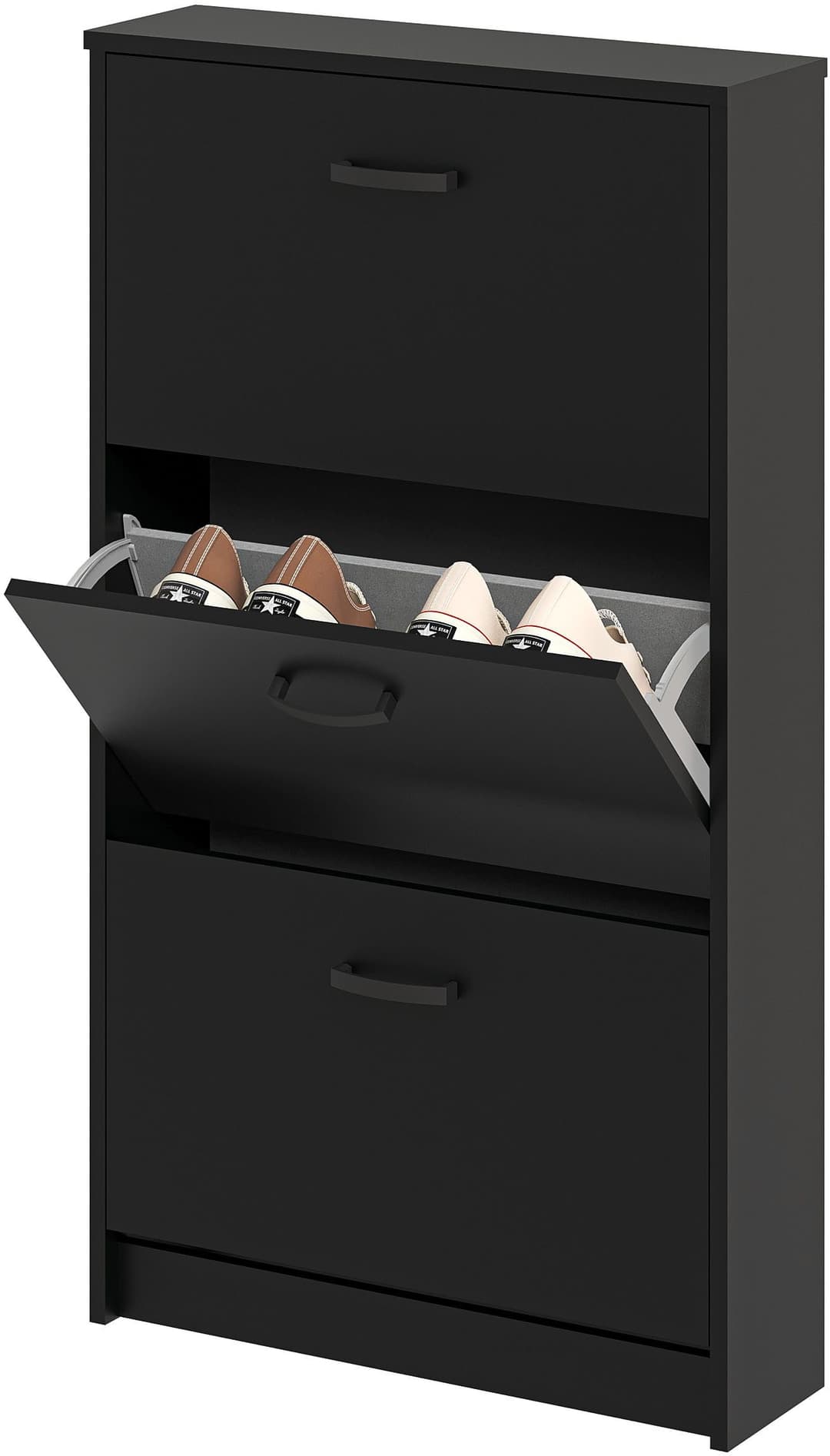 FMD Schuhschrank Step 3 | Schwarz