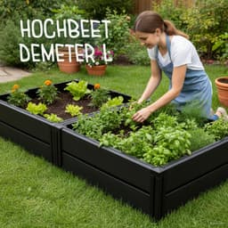 KHW Hochbeet Demeter L | Schwarz