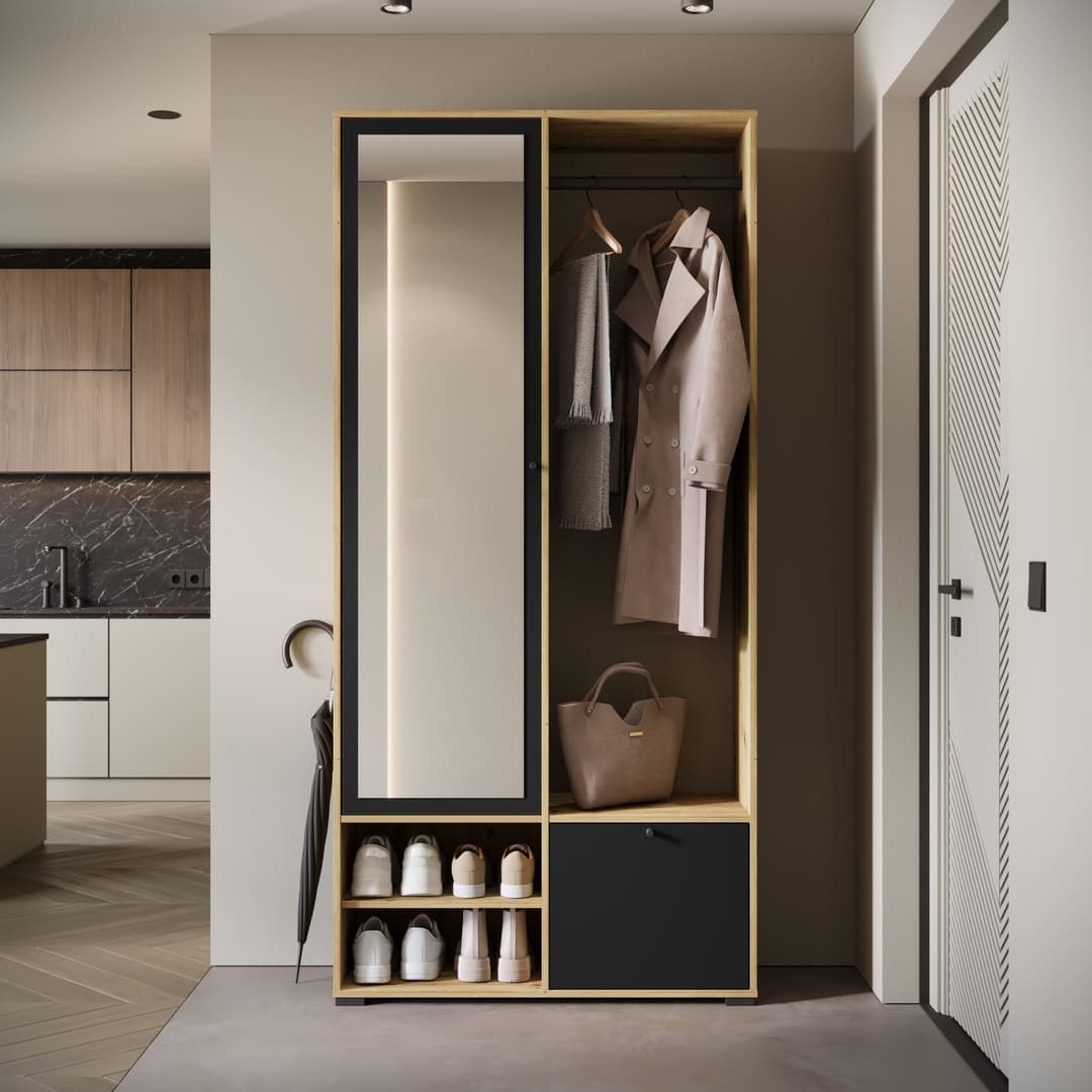Home affaire Garderobenschrank DINO | Holztöne
