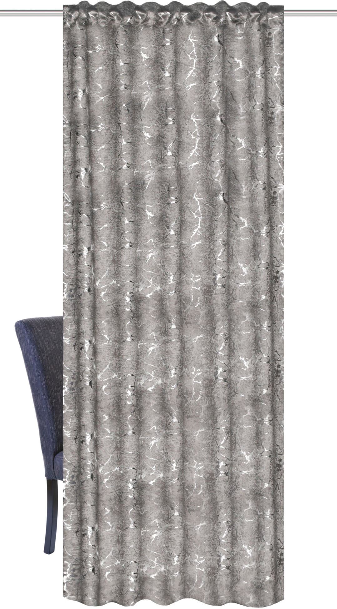 HOME WOHNIDEEN Vorhang DESERTO | Grau
