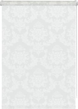 Seitenzugrollo Ornament | Weiß