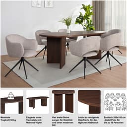 OTTO home Esstisch Callii | Braun