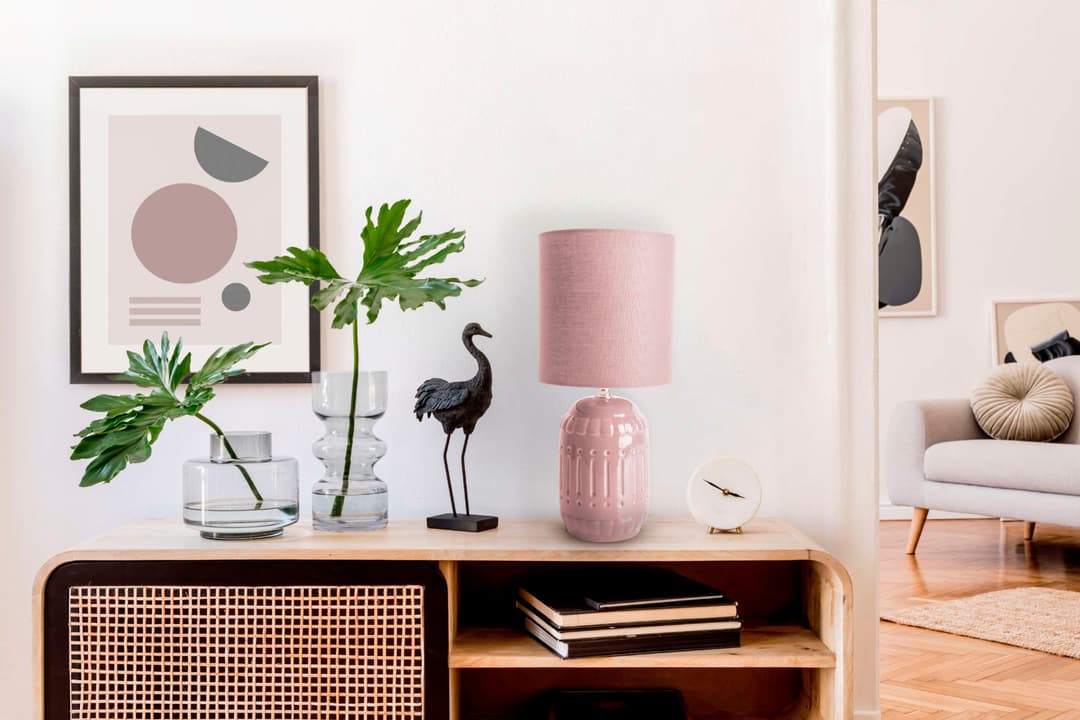 Näve Tischleuchte Erida | Rosa