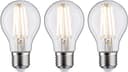 Paulmann LED-Filament 3er Pack 9W E27 2700K klar dimmbar | Transparent
