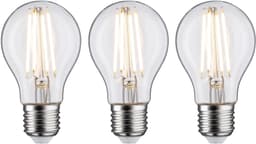 Paulmann LED-Filament 3er Pack 9W E27 2700K klar dimmbar | Transparent