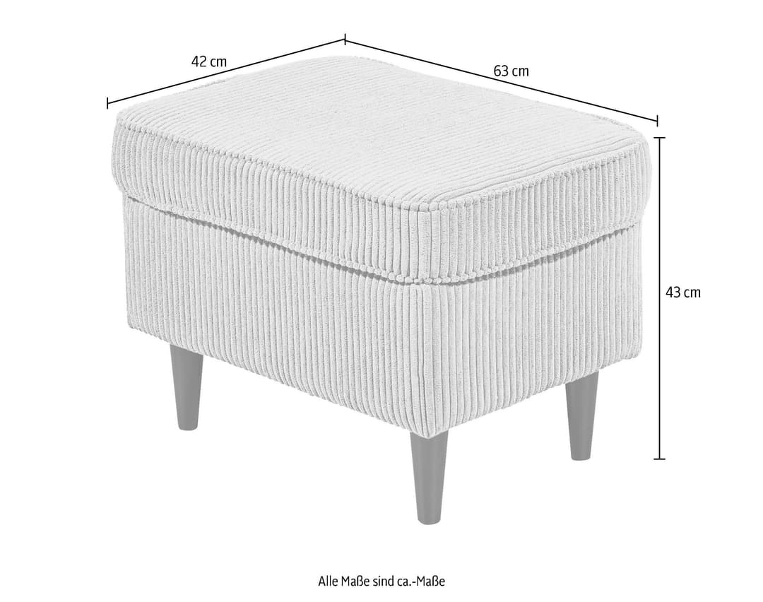 ED EXCITING DESIGN Hocker Oskar | Grau