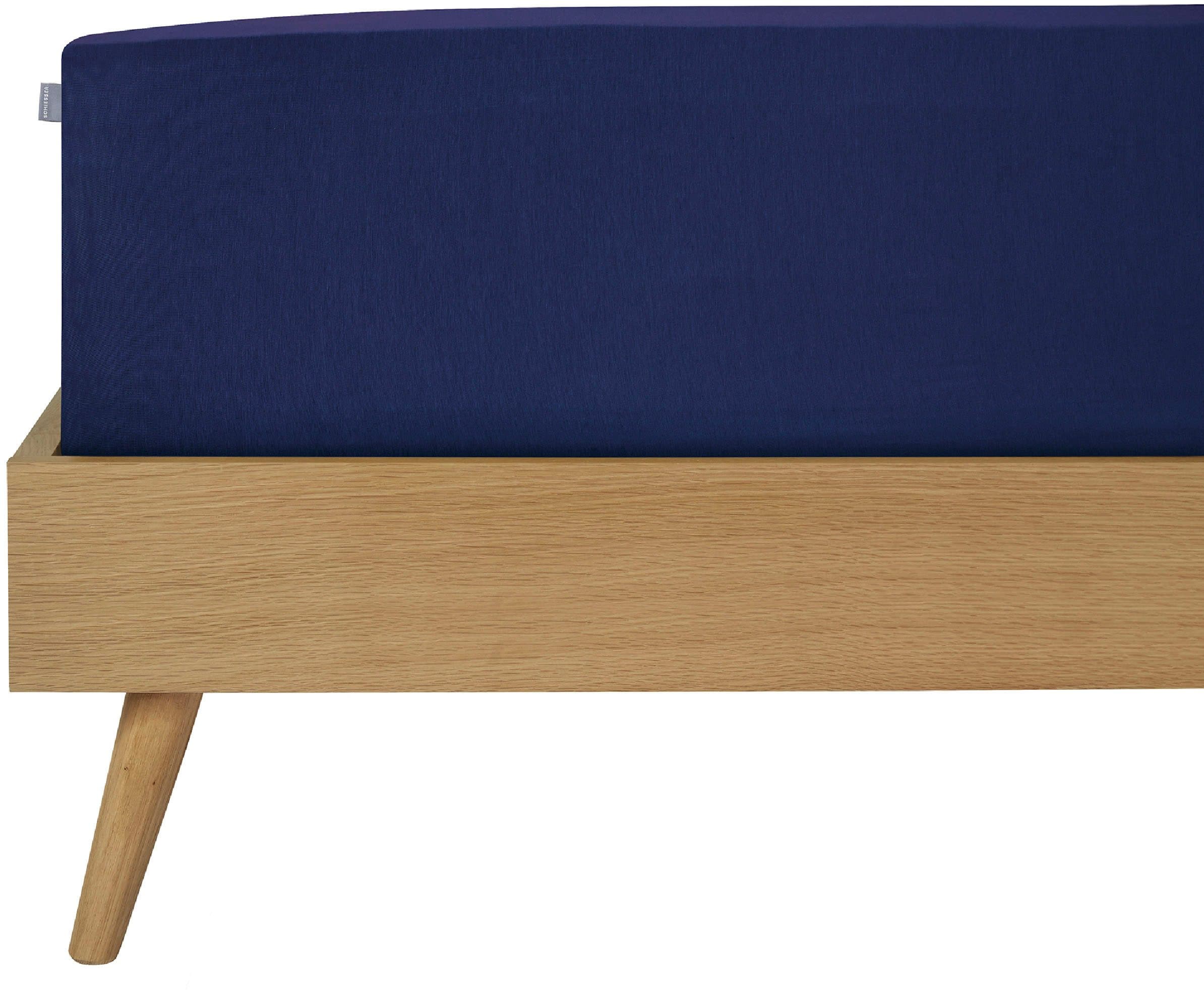 Schiesser Spannbettlaken Elli | Blau