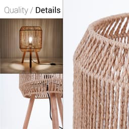 Paco Home Tischleuchte SOL | Braun