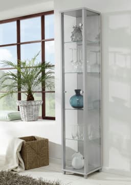 fif möbel Vitrine OPTIMA | Silber