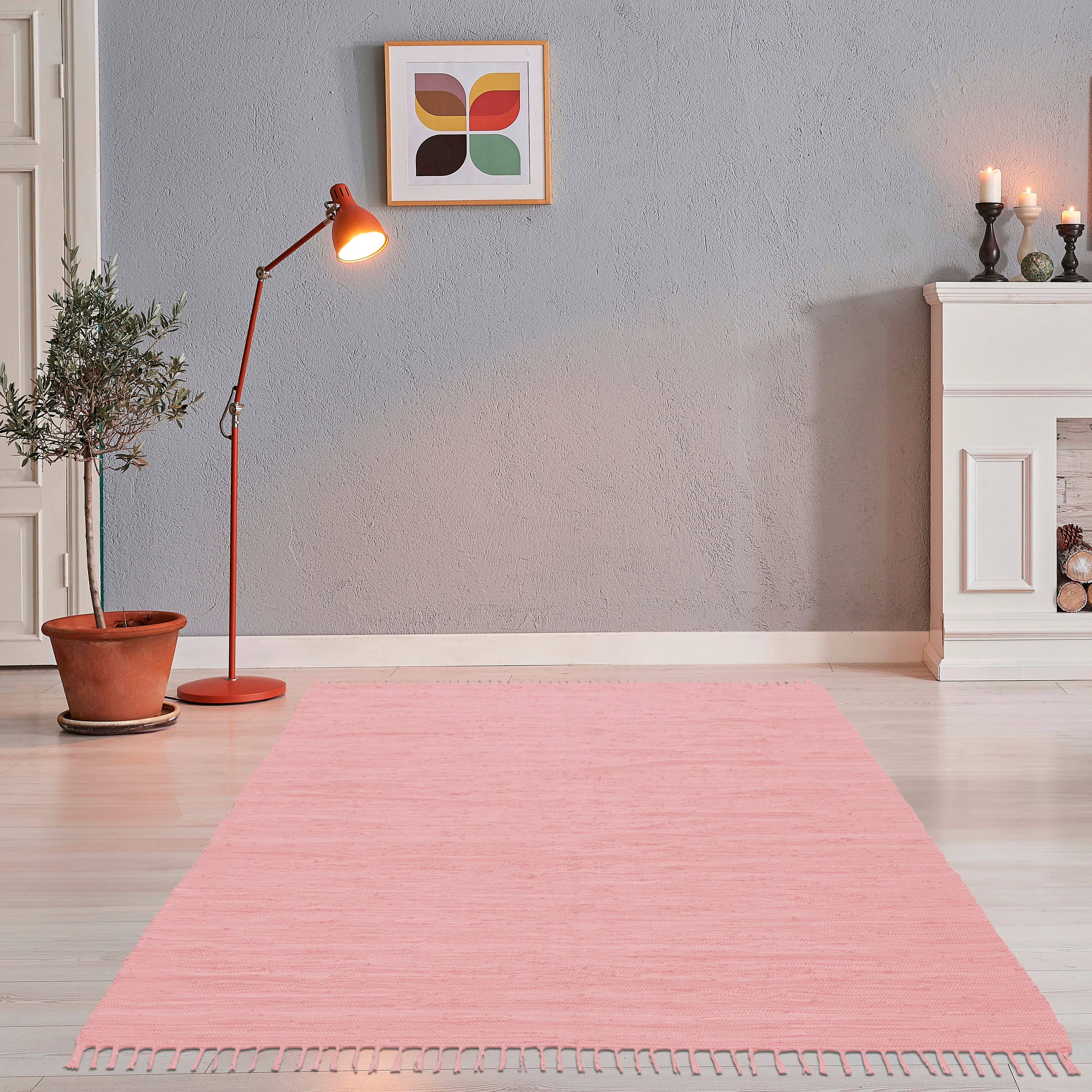 THEKO Teppich Happy Cotton Fleckerl | Rosa