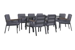 KONIFERA Garten-Essgruppe Diningset »Edessa« | Grau