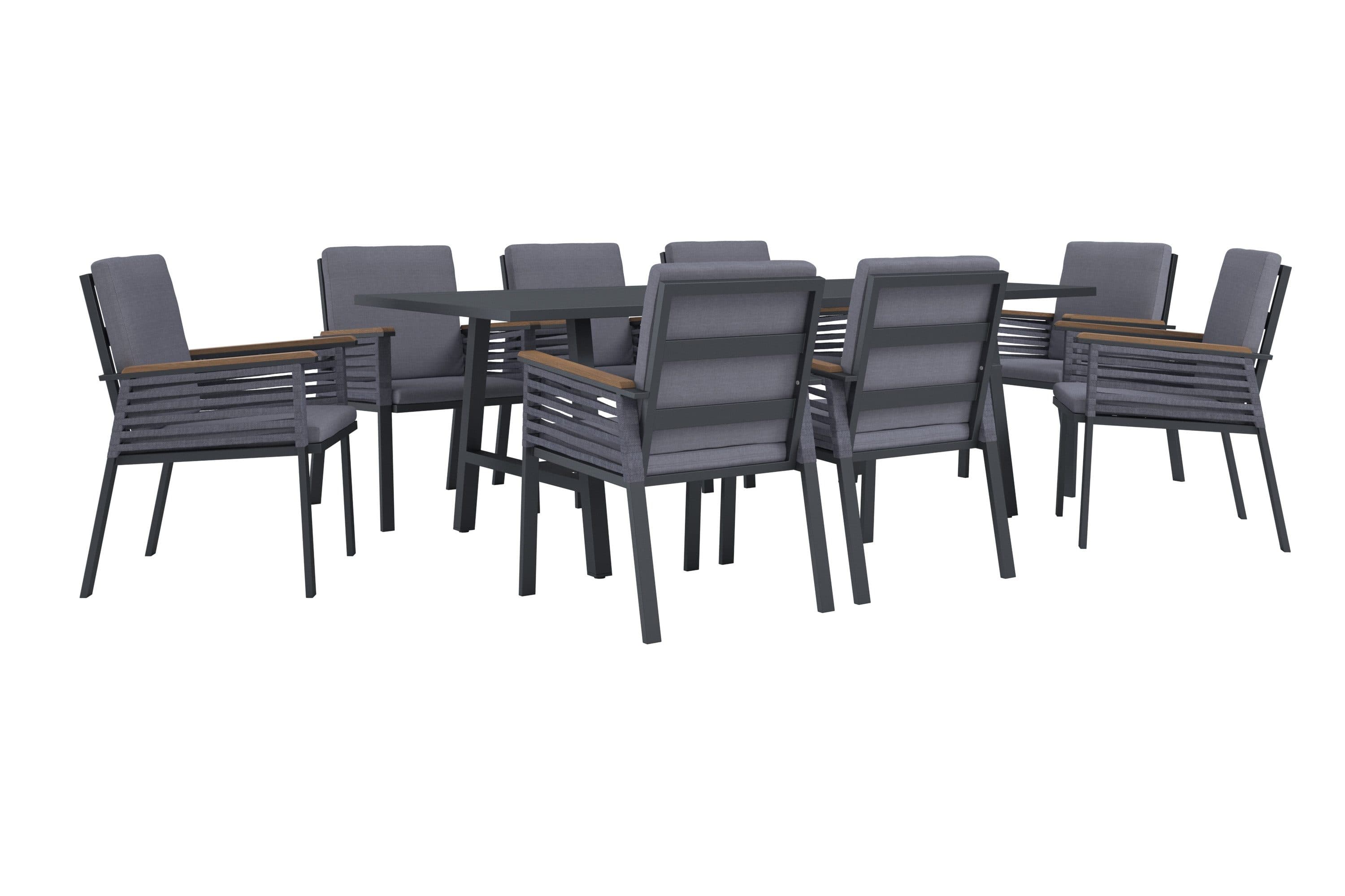 KONIFERA Garten-Essgruppe Diningset »Edessa« | Grau