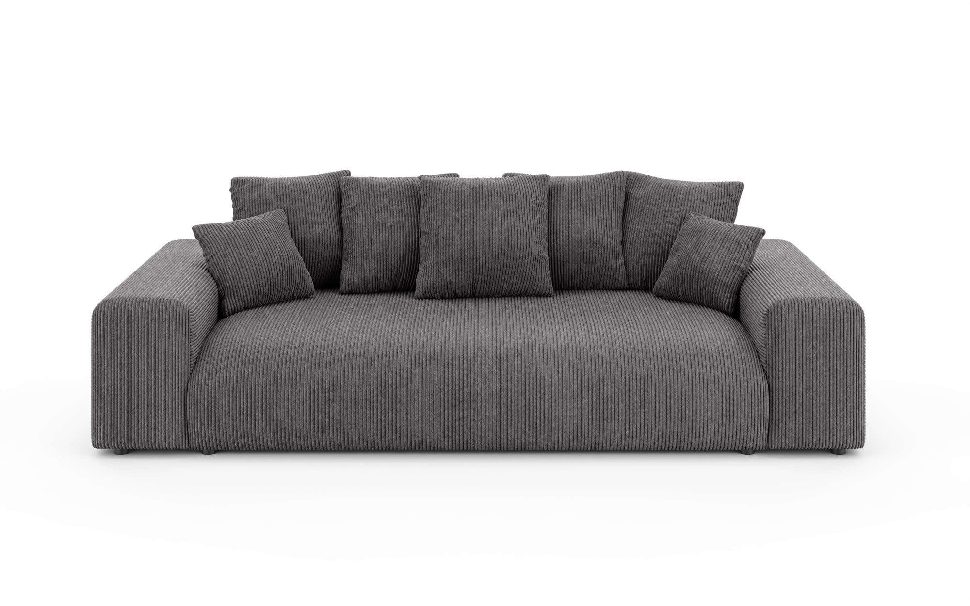 Home affaire Big-Sofa LAKESIDE 3-Sitzer Schlafsofa | Grau
