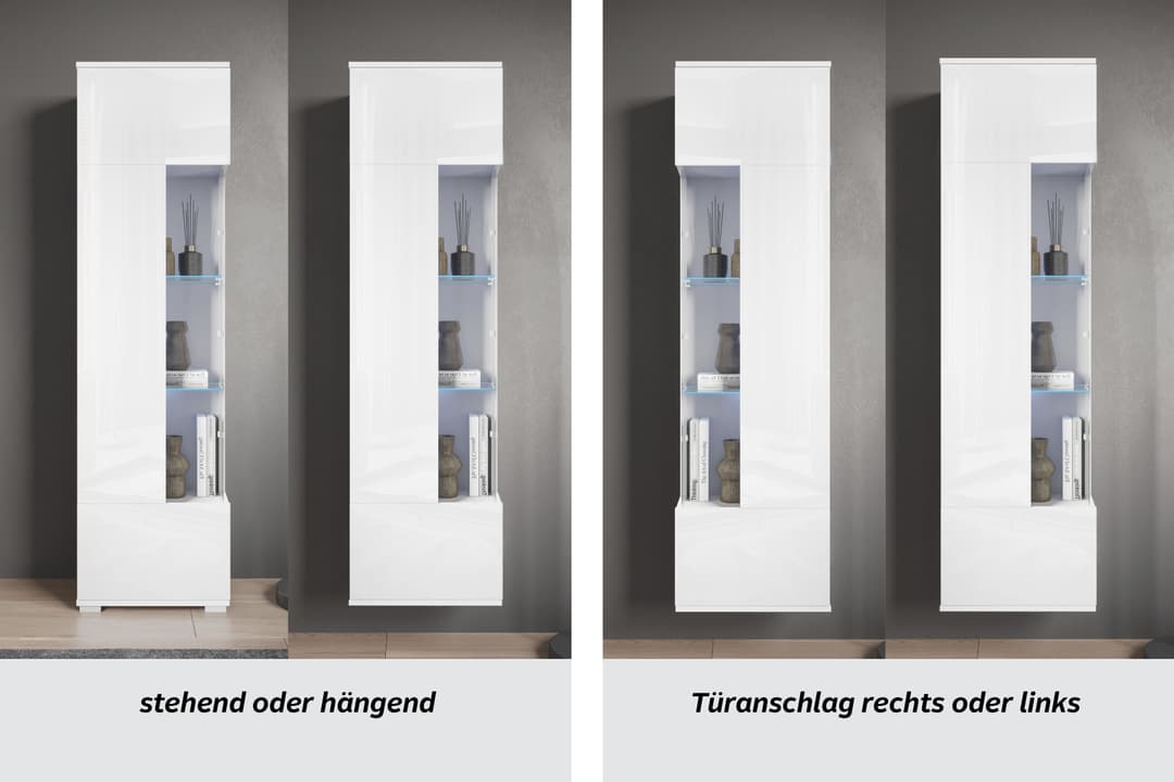 Vitrine Kenia | Weiß