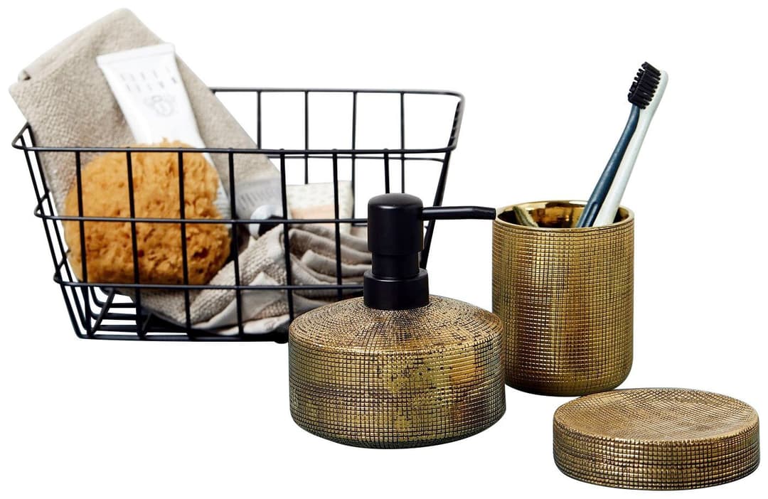 WENKO Badaccessoire-Set Rivara | Gold