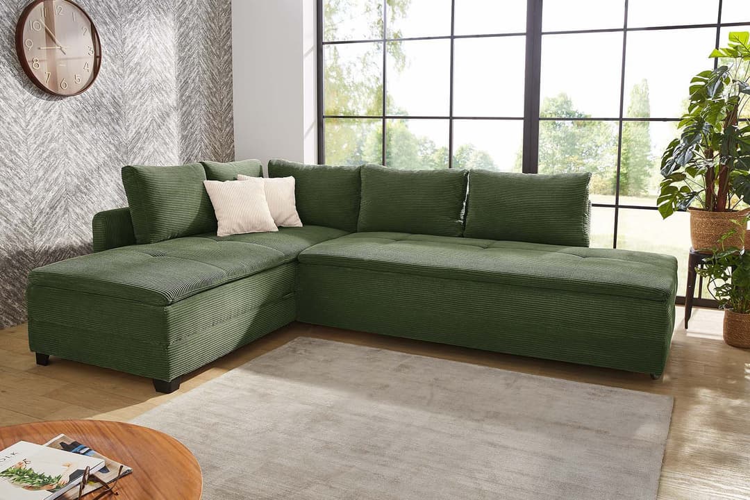 Jockenhöfer Gruppe Ecksofa Madrid | Grün