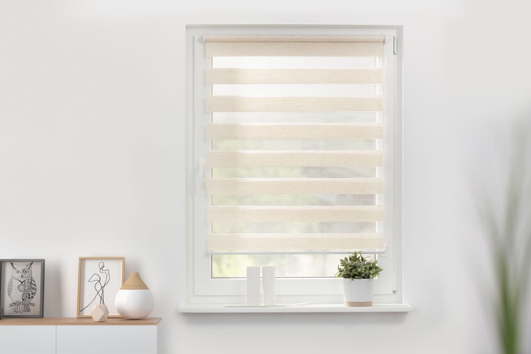 Doppelrollo Duo Rollo Klemmfix | Beige