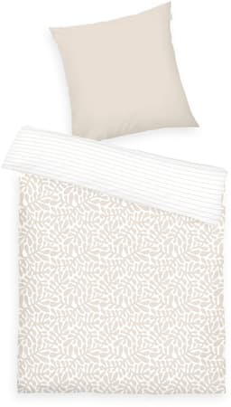 TOM TAILOR HOME ORGANIC LEAVES Bettwäsche | Beige