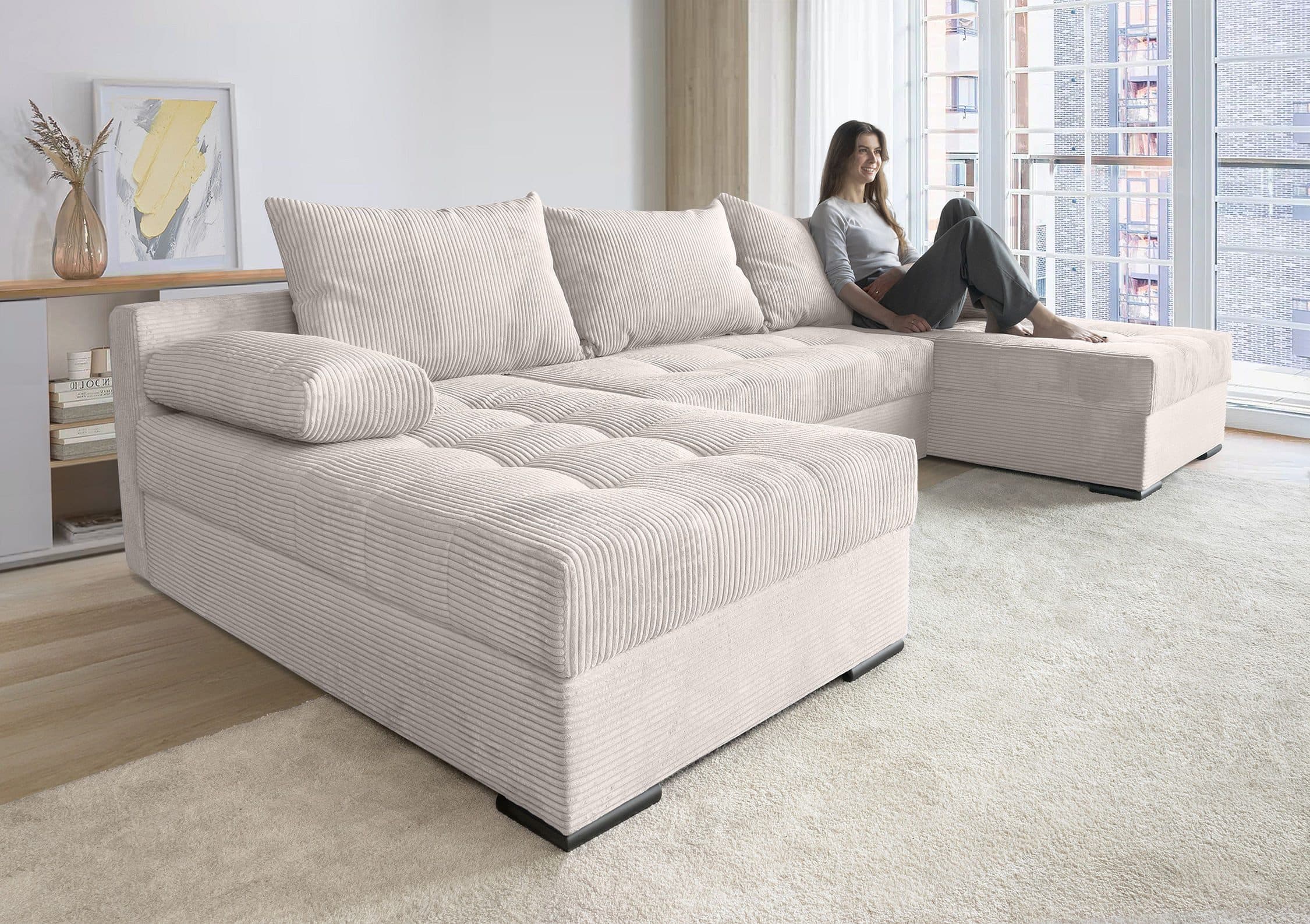 COLLECTION AB Wohnlandschaft Josy U-Form | Beige