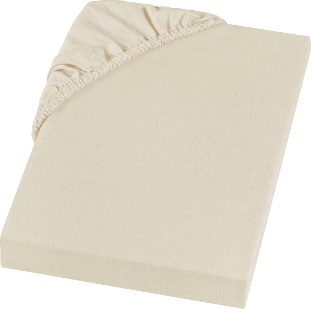 SETEX Spannbettlaken GOTS Feinbiber | Beige