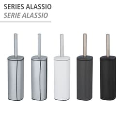 Wenko WC-Garnitur Alassio | Silber