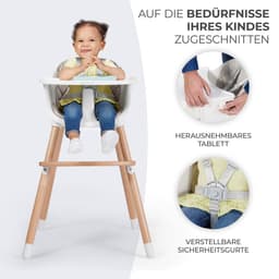 Kinderkraft Hochstuhl SIENNA | Weiß