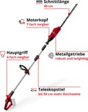 Einhell GE-HH 18/45 Li T-Solo Akku-Heckenschere | Rot 3