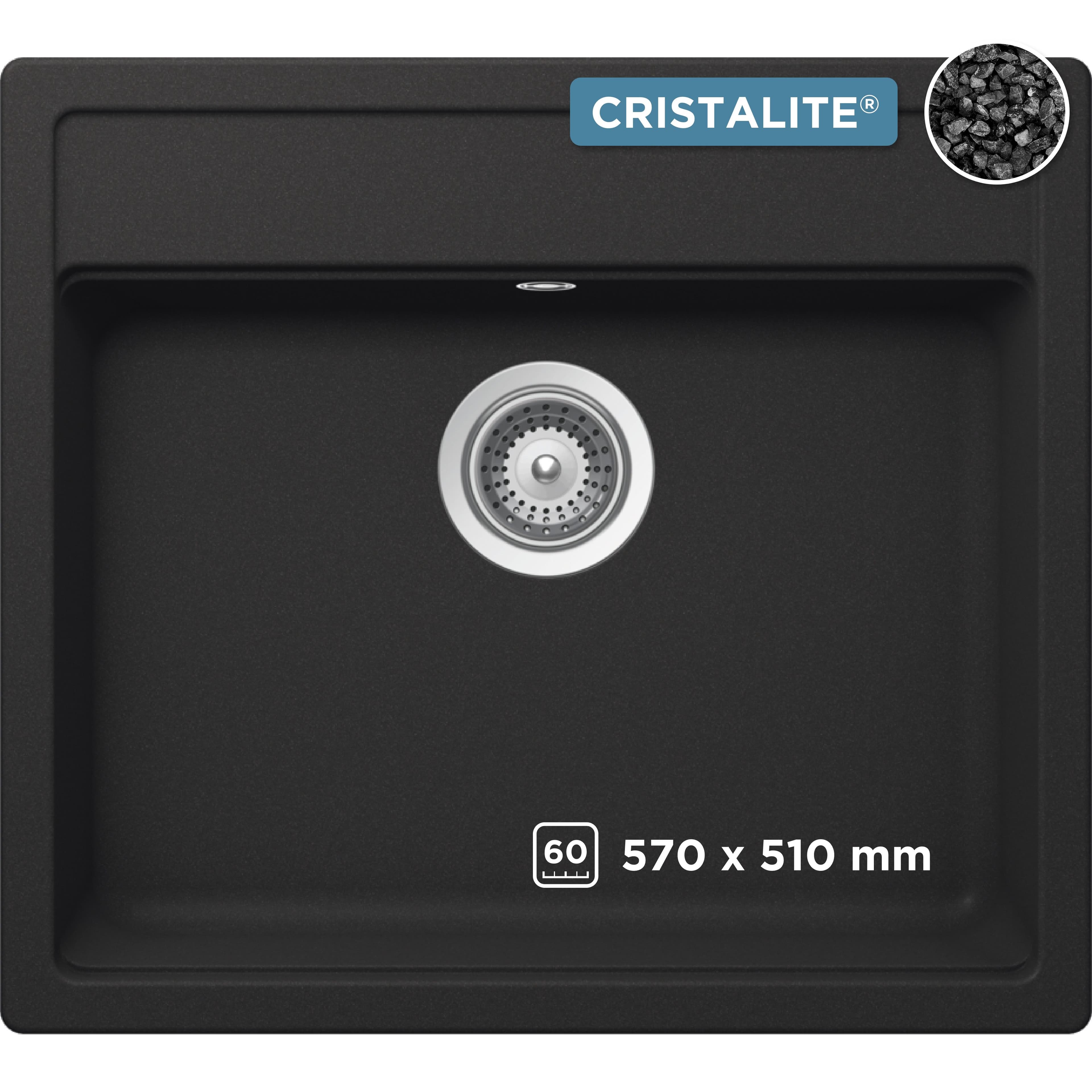 Schock Granitspüle Oslo | Schwarz