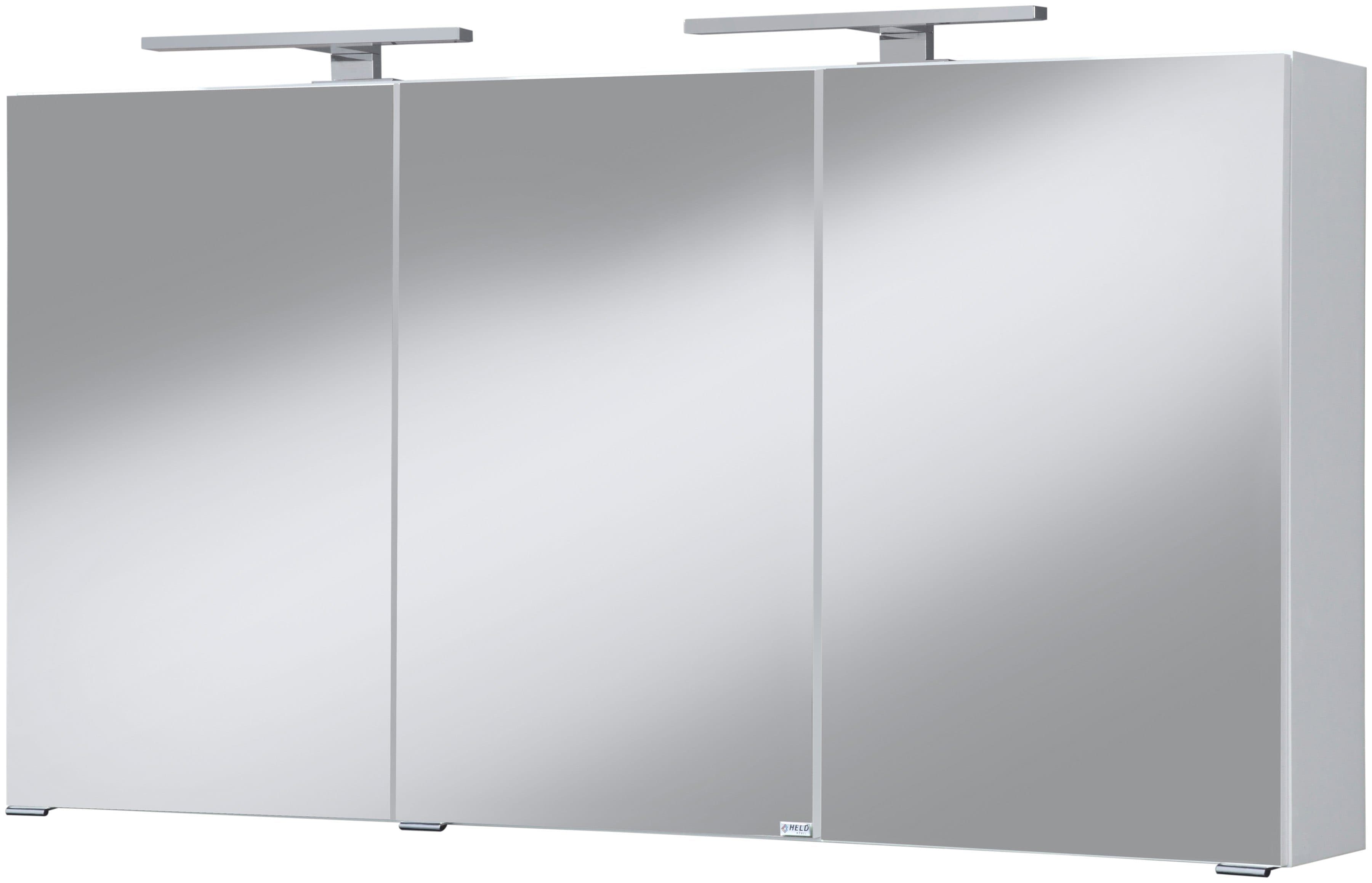 welltime Spiegelschrank Malibu | Weiß