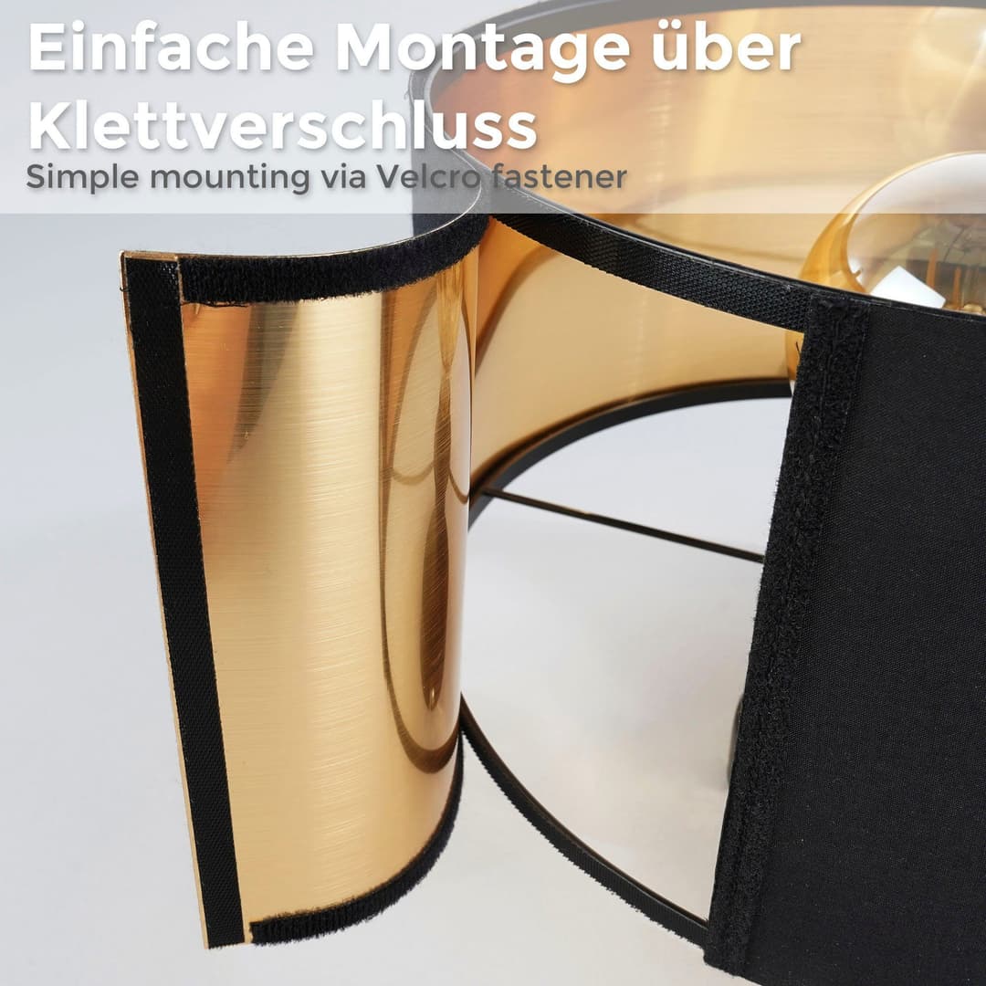 B.K.Licht BK_SD1420 Deckenleuchte | Schwarz