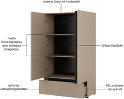 OTTO home Wäscheschrank Cross | Braun