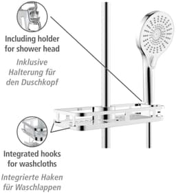 WENKO Duschablage Libertà | Silber
