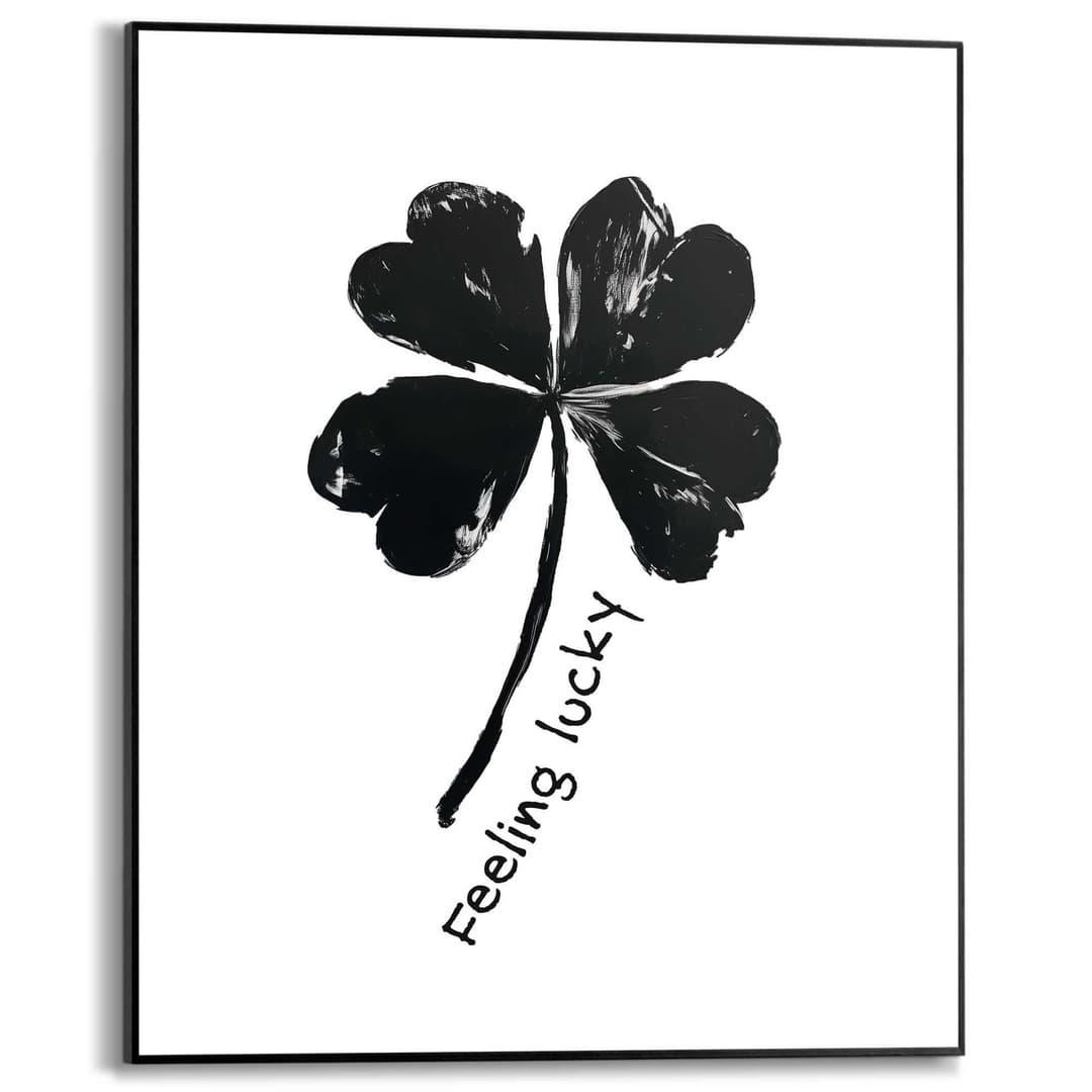 Reinders! Poster Feeling Lucky | Schwarz