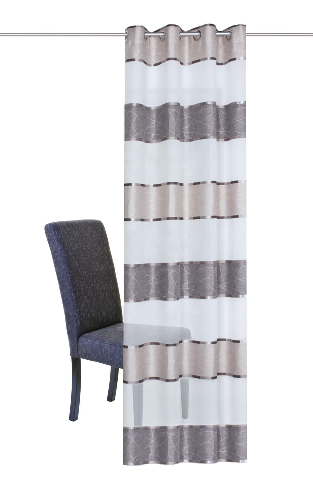 HOME WOHNIDEEN Vorhang WALTER | Grau
