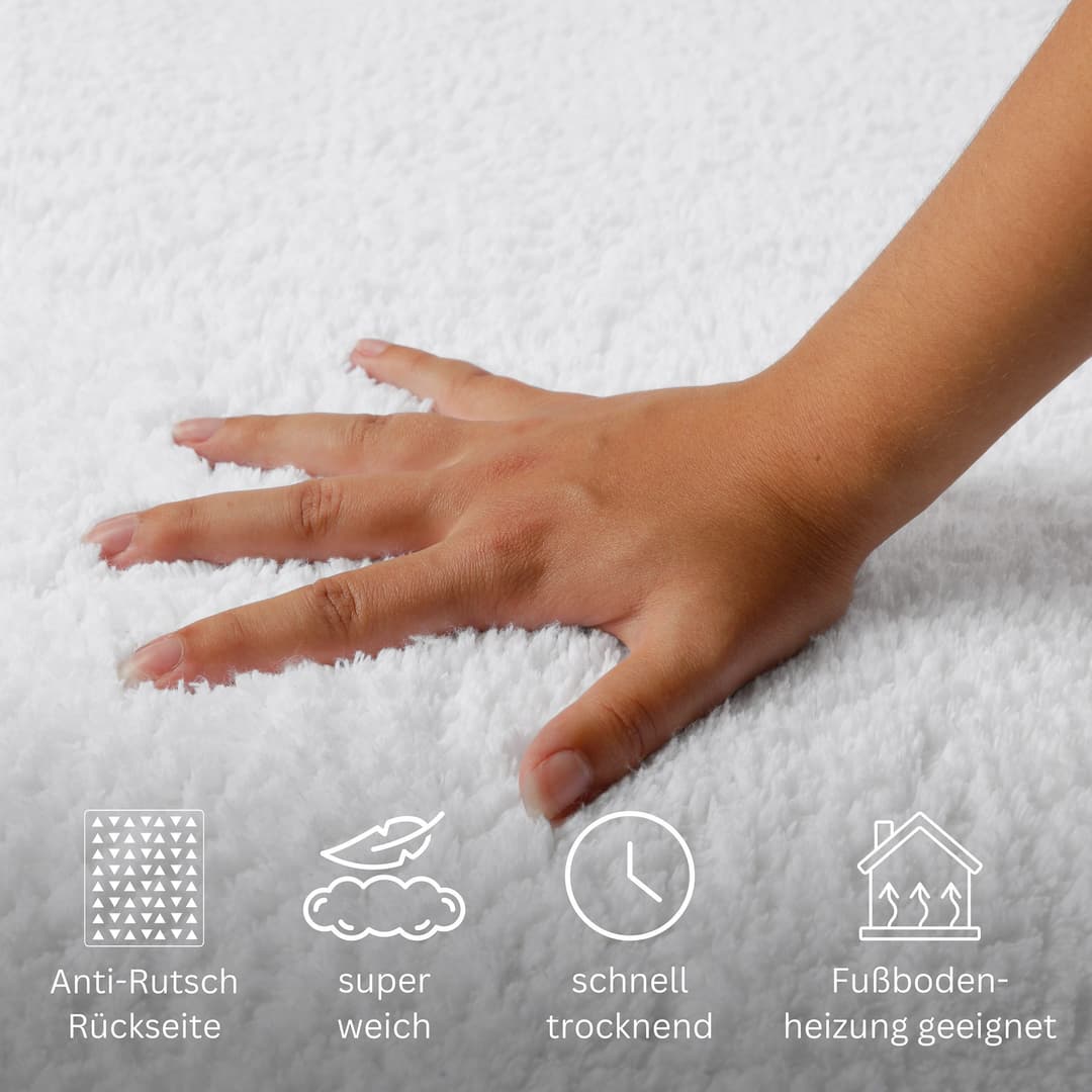 OTTO home Badematte Meellor | Weiß