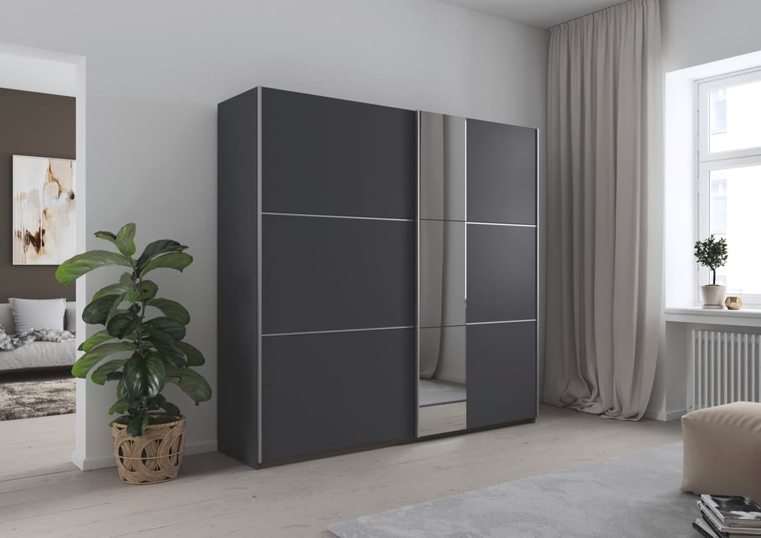 rauch Schwebetürenschrank ASTANA | Grau