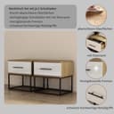 Nachttisch Set Lucca | Weiß 3