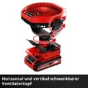 Einhell Akku-Ventilator GC-CF 18/110 Li-Solo | Rot 5