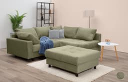 COLLECTION AB Ecksofa Toni L-Form | Grün