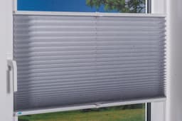 K-HOME Plissee Klemmfix Pisa | Grau