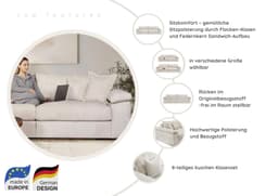 Home affaire Big-Sofa Soft&Cosy XXL | Grau